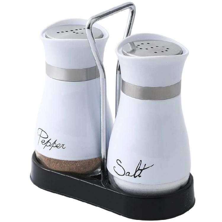 Rustproof Salt Peppers Storage Jars With Visible Lettering For Picnics Camping Dining Tables Condiment Bottle