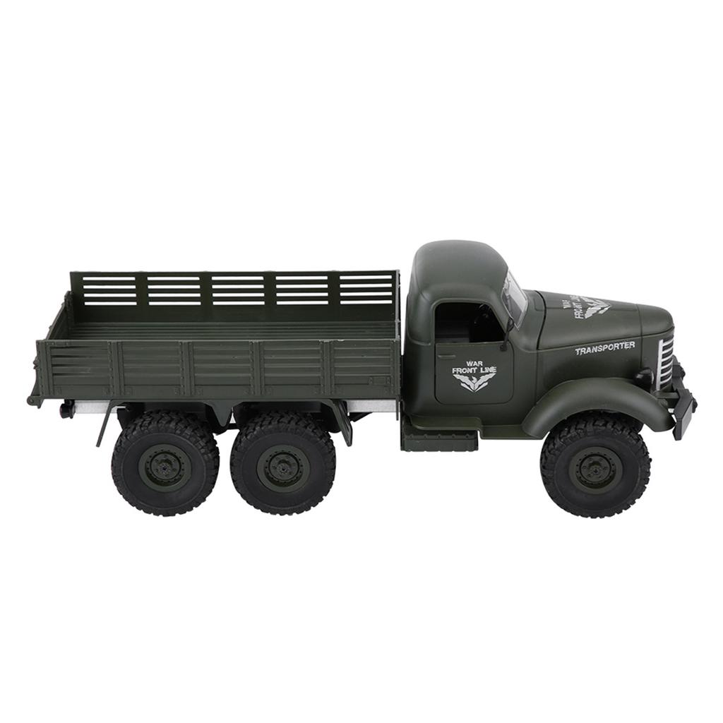 1 16 Model Remote Control Six Wheel Drive Military Truck RC Toy Car(Green)