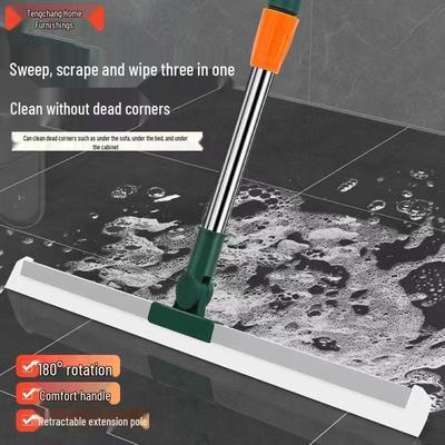 Telescopic Magic Broom: Floor & Glass Squeegee for Water, Hair, and Bathroom Cleaning