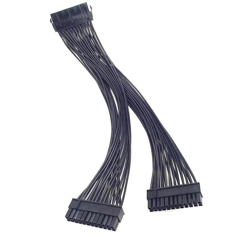 

Кабель-разветвитель питания для двух блоков питания 24-контактный ATX для материнской платы, удлинительный кабель ATX для материнской платы, кабель-Y-адаптер PSU «мама» — «папа»