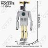 MOOXI Animeserie Skibidi Toalett Figurer Monitorfolk Lydmann Byggeklosser Modell MOC Kloss DIY Montessori Leke Barnegaver