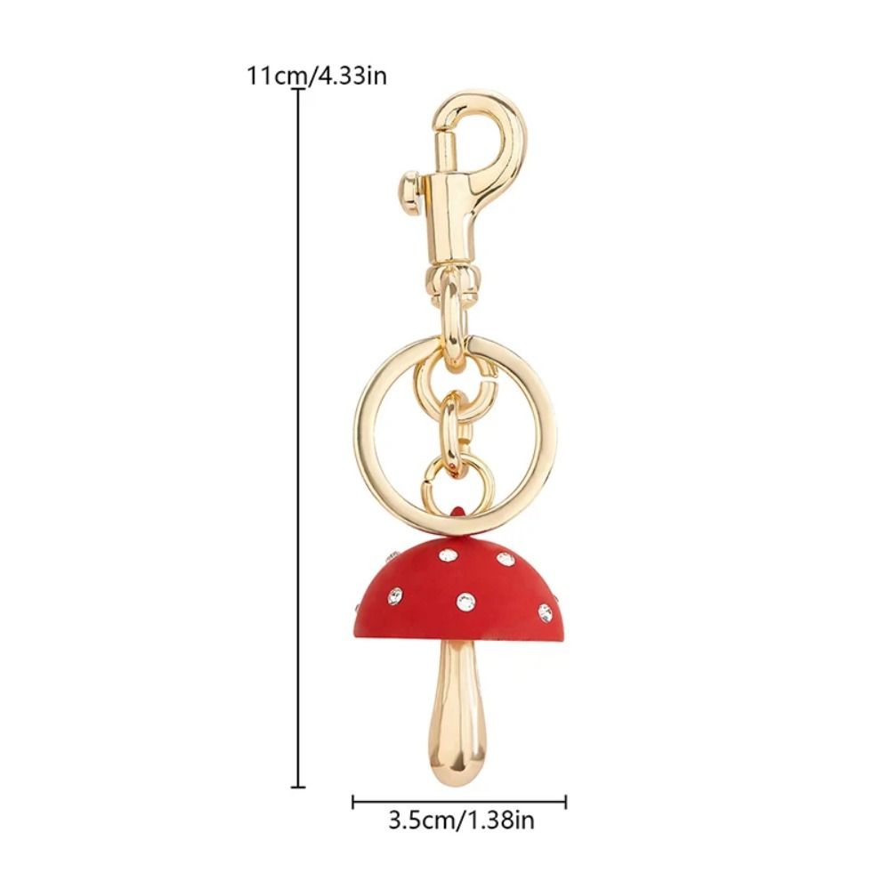 Bag Charm Women's Handbag Decor Exquisite Keychain Accessories Portable Mushroom Pendant  Gifts