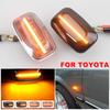 2Pcs for Toyota Landcruiser Land Cruiser 70 80 100 Series Flowing LED Side Marker Turn Signal Lights Indicator Blinker Lamps