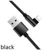 Charging Right Line Angle 90 Degree For Iphone Charger Shape Cable Braided