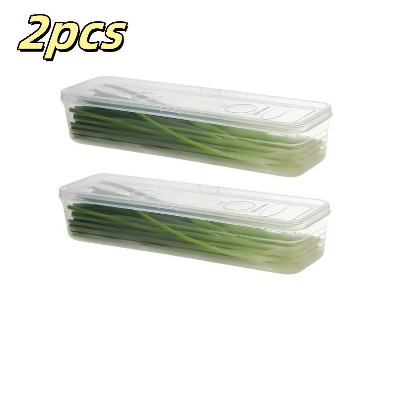 2/4/6pcs Food Vegetable Storage Containers - Refrigerator Storage Box - Durable Sealed Kitchen Storage Box, Kitchen Organizer