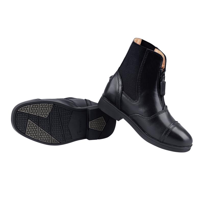 Cowhide Equestrian Ankle Boots - Horse Riding & Cycling Protective Gear 8106027 28 чёрный