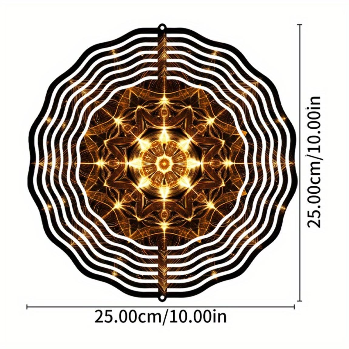 

10-дюймовый подвесной ветряной спиннер, крючок с вращением на 360 градусов, динамичный дизайн для декора сада и газона, весенне-летний, креативный подарок для друзей и семьи 01A