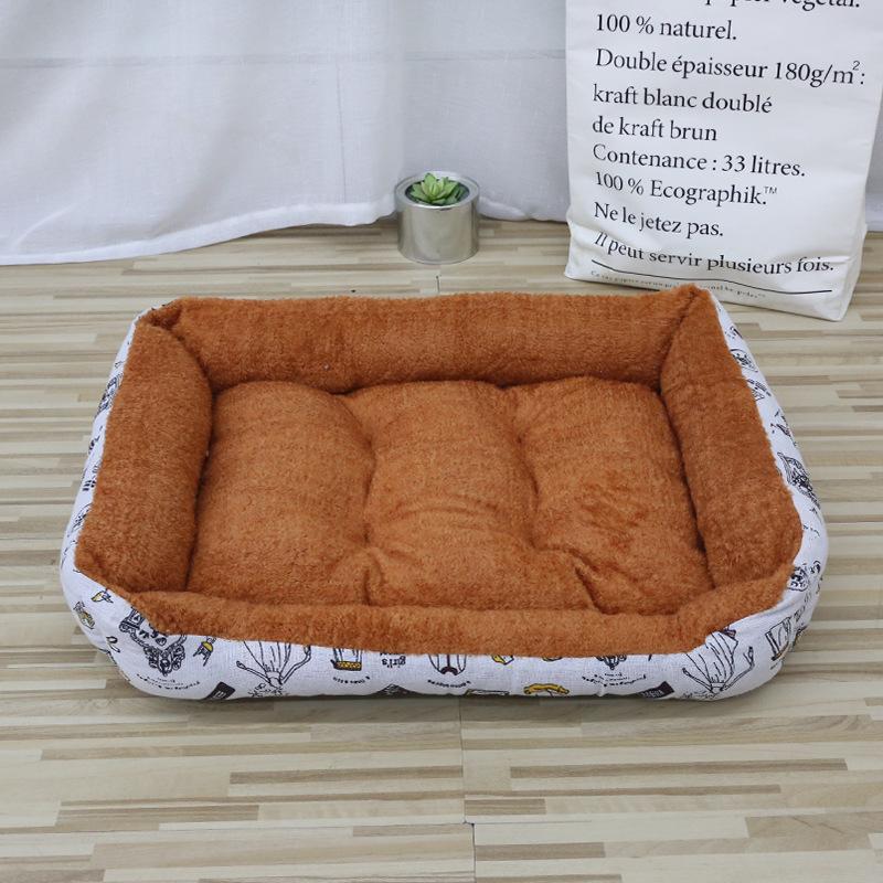 Hnízdo pro domácí mazlíčky, obdélníkový psí bouda, zesílená teplá podložka, velký pes, zlatý retrívr, malý psí bouda, dospělá kočka, dětské hnízdo