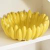Originelle Bananenschale 28 cm | Multifunktionale Keramik-Salatschüssel | Künstlerische Tischdekoration Küchen-Deko | Ideales Geschenk für die Gastgeberin