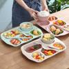 with Bowl and Tableware Fat-Loss Meal Plate Microwave-safe Divided Food Plate  Canteen