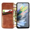 Für ZTE Blade A75 4G PU-Lederhülle Rautenprägung Brieftasche Ständer Handyhülle