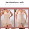 Plus Size Zip-Crotch Full Body Shapewear with Bust and Abdominal Slimming, Hip Lifting