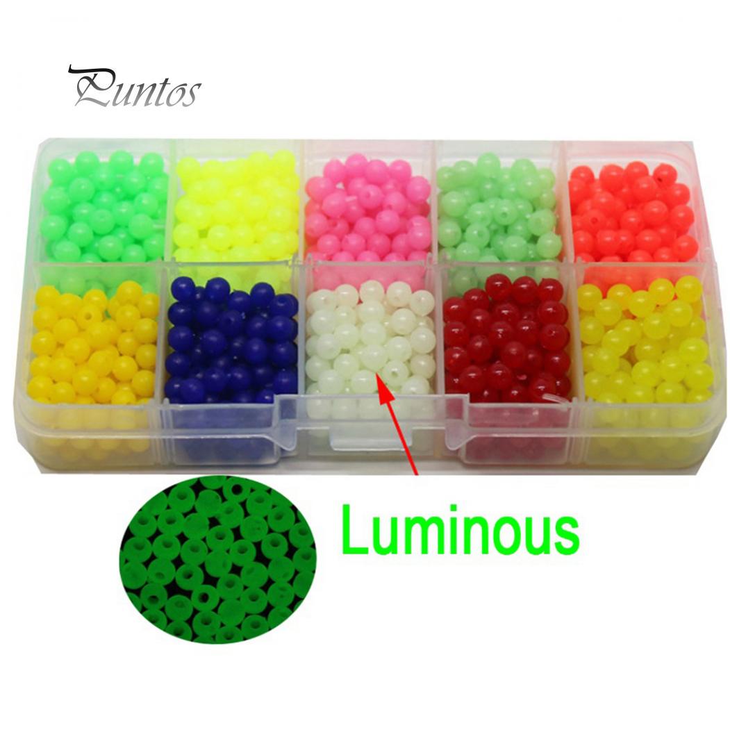 

1000pcs / Set Carp Рыболовные приманки Бусины Плавающие 5 мм Светящееся свечение