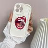 LZ20 Lips kiss design Clear Soft Wave Phone Cases for iPhone 15 13 Pro Max 12 mini 14 8 Plus XS Max XR 6 Protection Back Cover