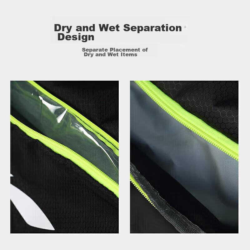 Li-Ning Swimming Bag, Waterproof Storage Bag, Dry-Wet Separation, Black