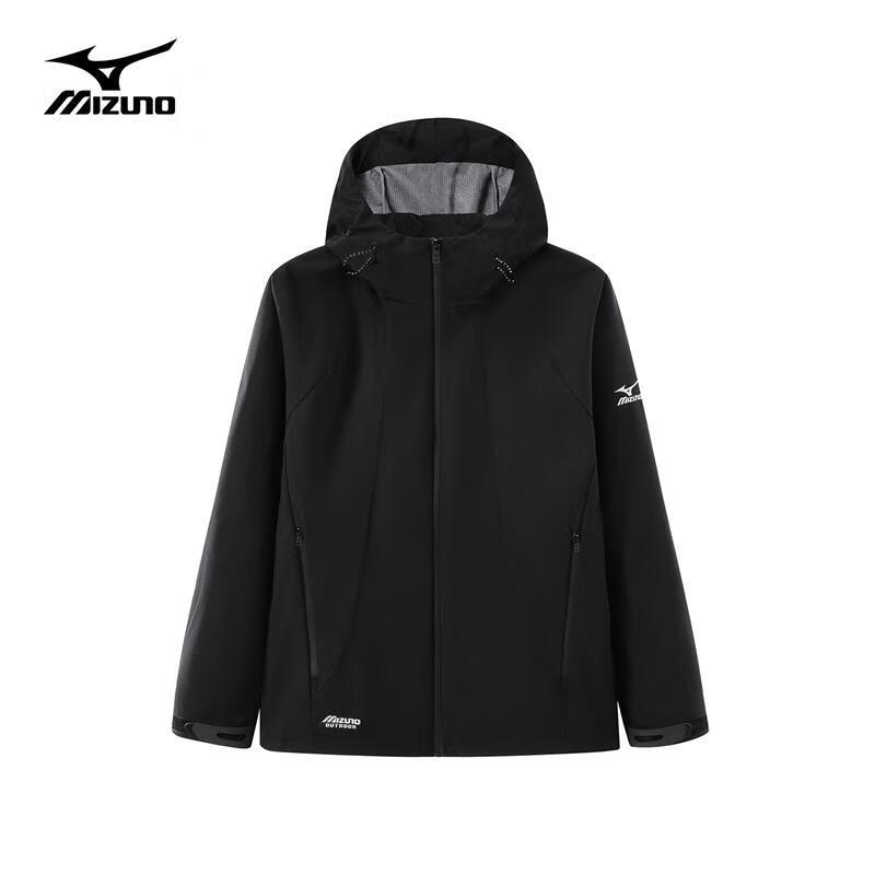 MIZUNO Unisex Outdoor Windproof Waterproof Hooded Windbreaker