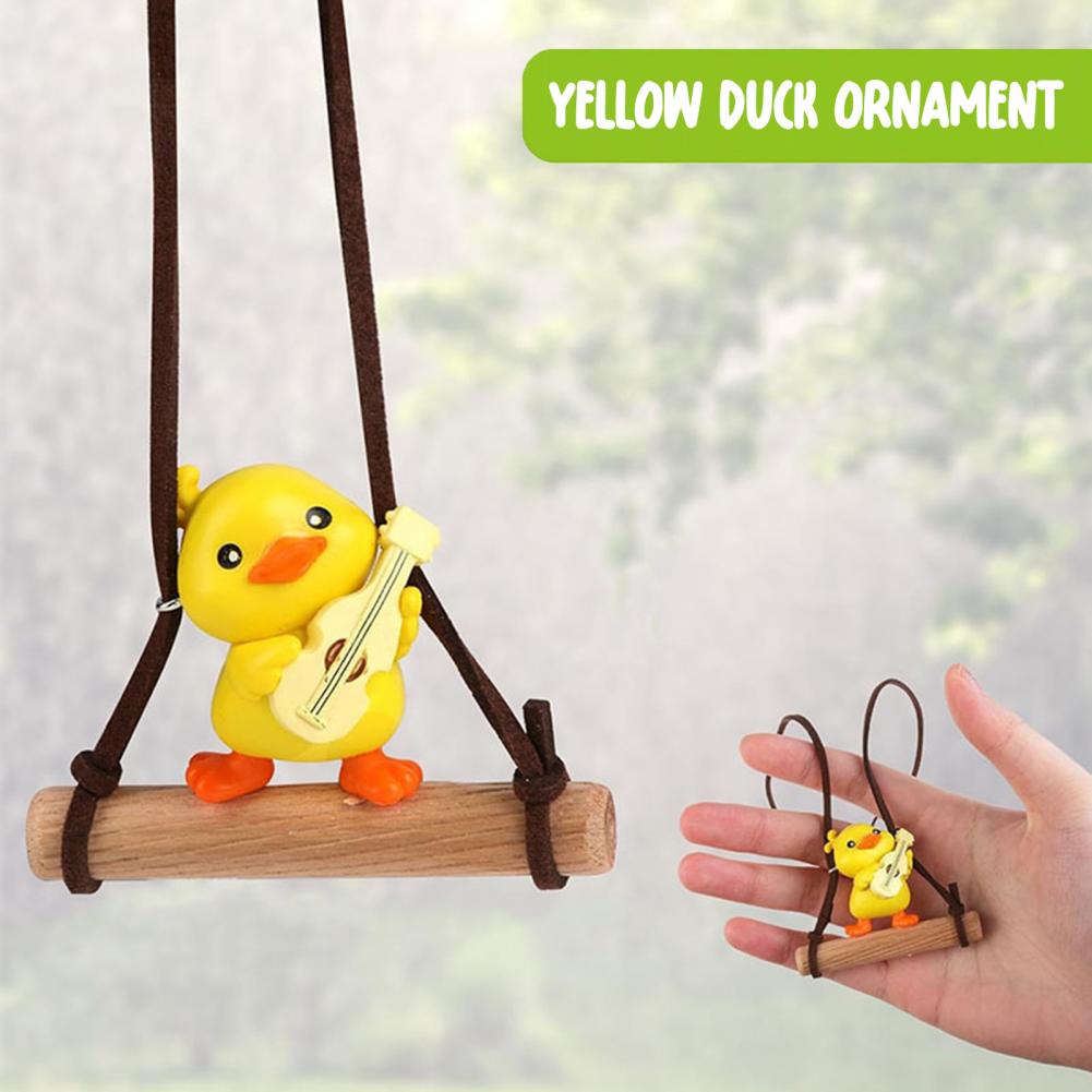 Enten-Autoanhänger, süßes Hängeornament für den Rückspiegel, coole schwingende Ente, multifunktionaler Taschenanhänger, Dekoration für Zuhause und den Garten, Geschenke