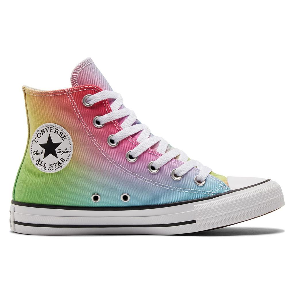 Converse Chuck Taylor All Star Series Trendy Casual Versatile High-Top Canvas Shoes Rainbow Gradient Unisex Sneakers A02570C