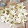Artificial Fabric Flower Glitter Wedding Party Decor Christmas  Tree Decoration