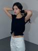 Obeutte Claire Ruffle Blouse_Black