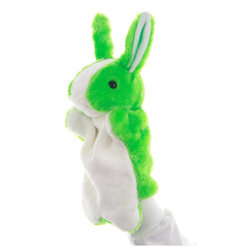 

Милая мультяшная кукла-животное, детская перчатка, ручная кукла, кролик, плюшевый кролик, игрушки на палец зелёный