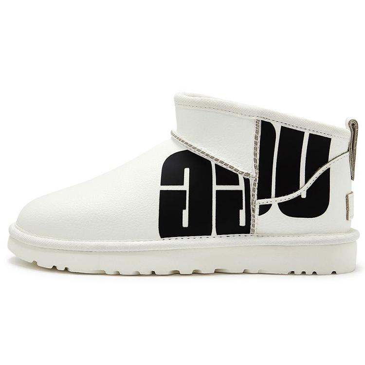 

UGG Classic Ultra Mini Broken Logo White Women s 1129270-PDWH 40