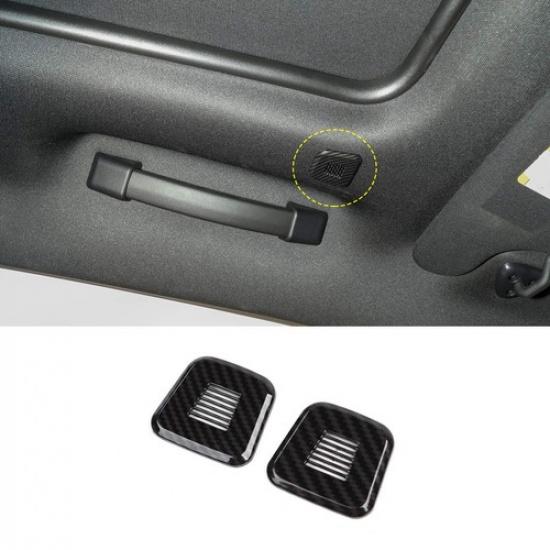 2x Roof Microphone Trim Decoration Covers for Dodge Challenger 15+ /Charger 11+