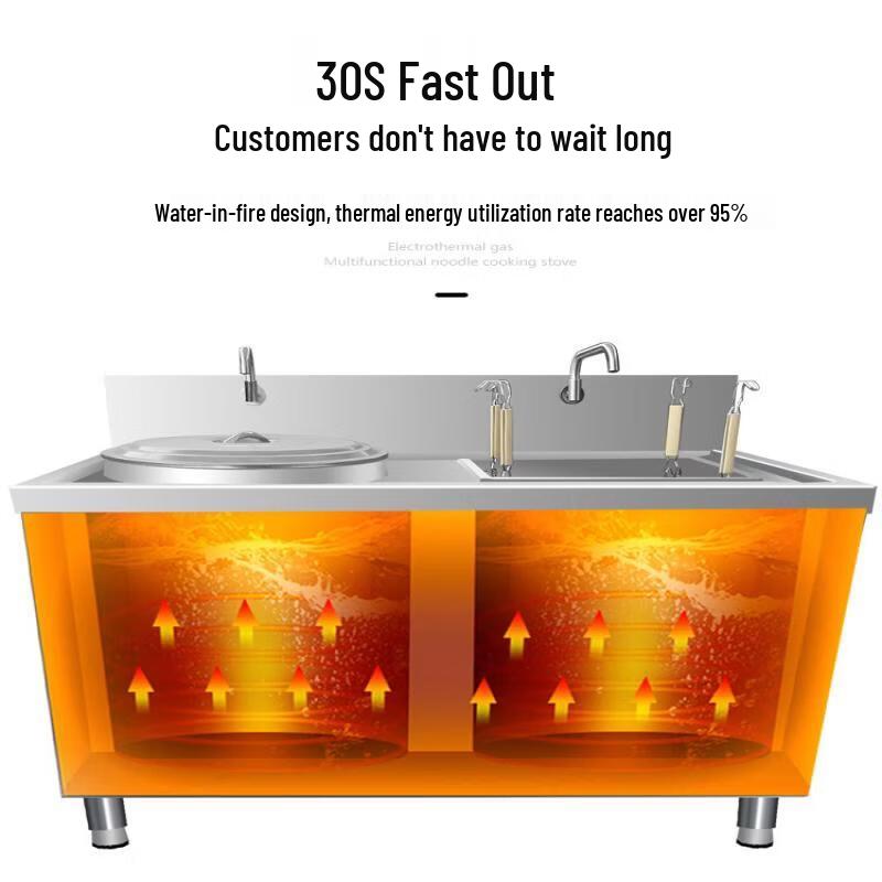 Aokewen Commercial Electric Dual-Pot Maocai & Soup Cooker