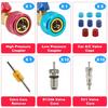 URMECCH R134A Valve Core Tool Kit for Refrigerant Air Conditioner System, High Low Pressure Valve Core Quick Remover Installer,