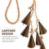 Witch Bell Door Handle Bell Decorative Wall Hanging Bell Home Decor Wind Chime Blessing Decorative Bell Hemp Rope Wind Chimes
