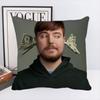 Game Blogger M-MrBeast Vintage Pillow Case Square Pillow Bedroom Sofa Leisure Comfort Cushion Car Home Decoration