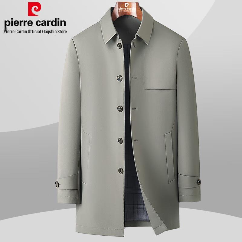 Pierre Cardin Men's Mid-length Business Casual Trench Coat