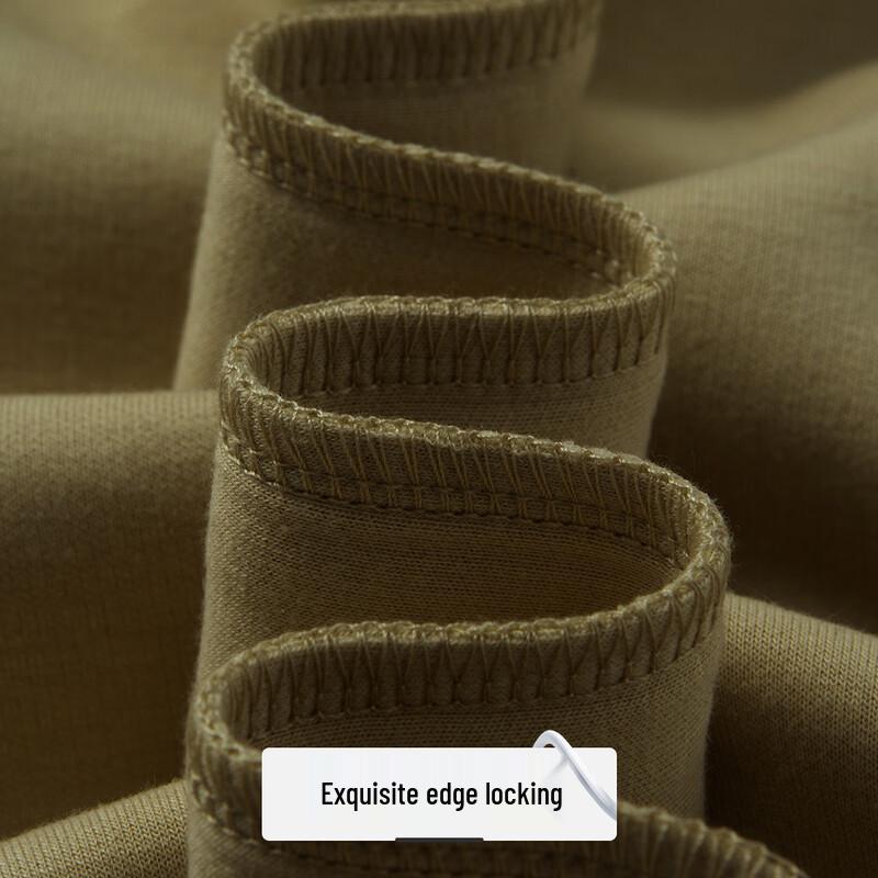 FORTEI Men's Long-Staple Pique Cotton Round Neck Sweatshirt