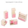 Mini Lebensechte Simulation Holzmöbelset für 1:12 Puppenhauszubehör (Küche)