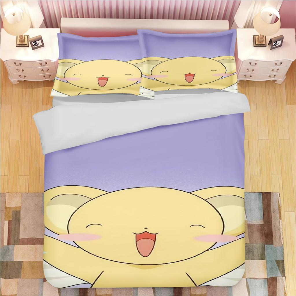 Cardcaptor Sakura Anime Printed Pillowcase Set for Adults and Children Duvet Cover Comforter Home Fashion Boys Girls 3D Bedding