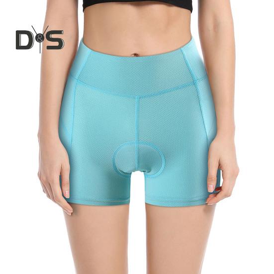 Women Ergonomic Cycling Shorts 4D Padded Lightweight Breathable Mesh Fabric Slim Fit Design Bike Shorts