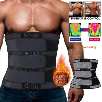 Men Waist Trainer Fitness Waist Trimmer Belt Workout Cincher Corsets Slimming Body Shaper Weight Loss Fat Burner Sweat Straps