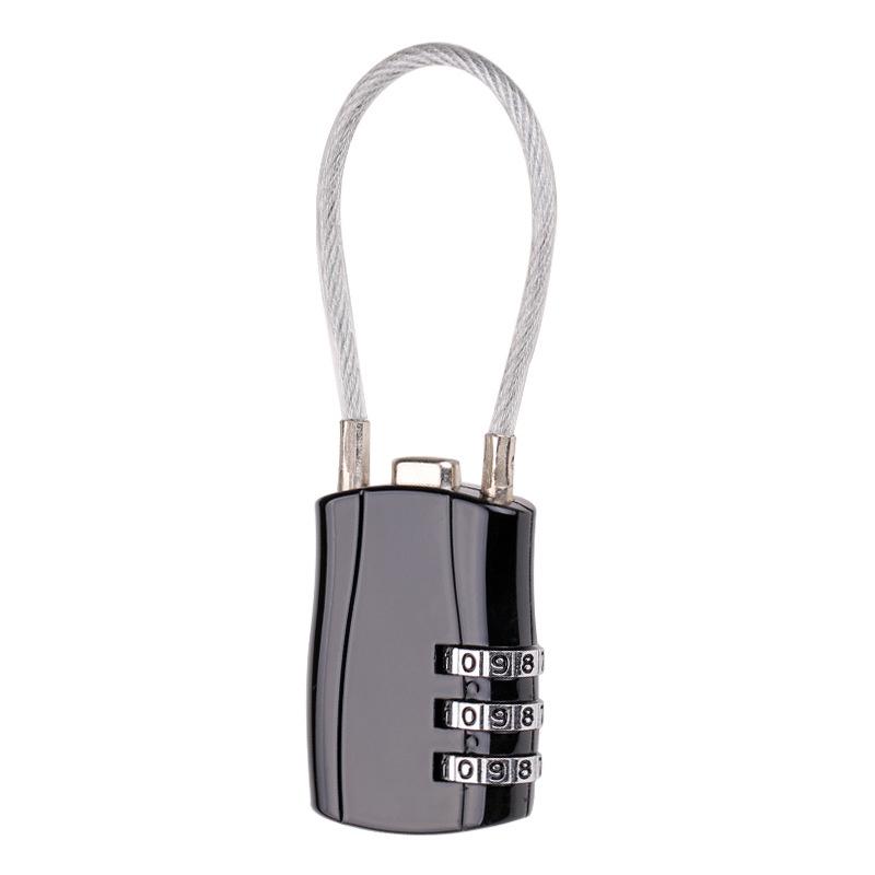 1Pcs 3 Digit Combination High Security TSA Customs Lock Helmet Lock For Backpack Trolley Case Luggage Suitcase Password Padlock