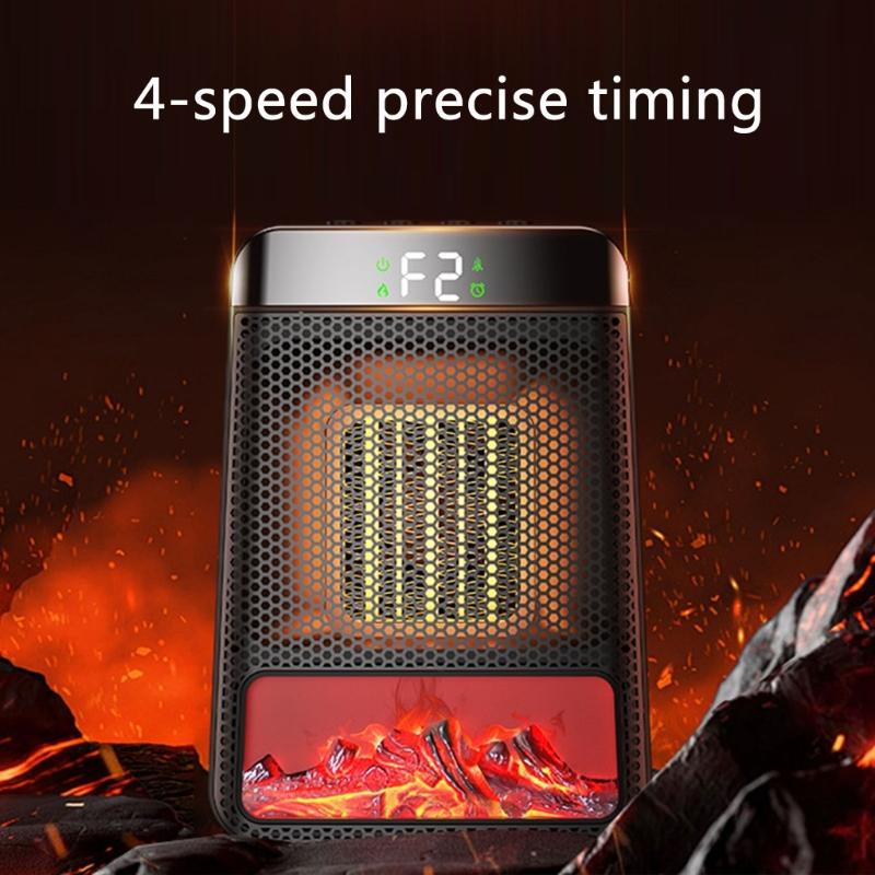 Winter 1000W Electric Heater Portable Fan Heaters PTC Ceramic Heating Mini Space Desk Heaters Warmer Machine For Room