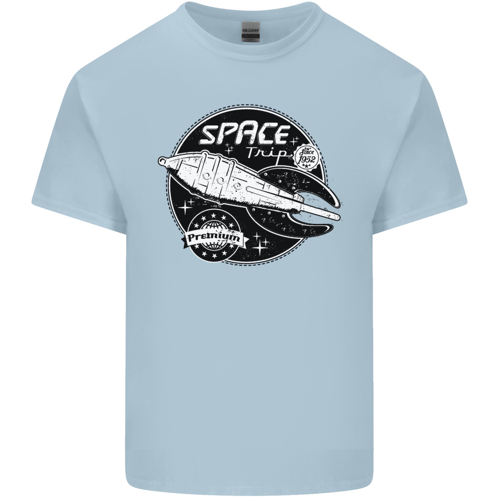 Space Trip Rocket Ship Astronaut Unisexs Light Cotton TShirt S