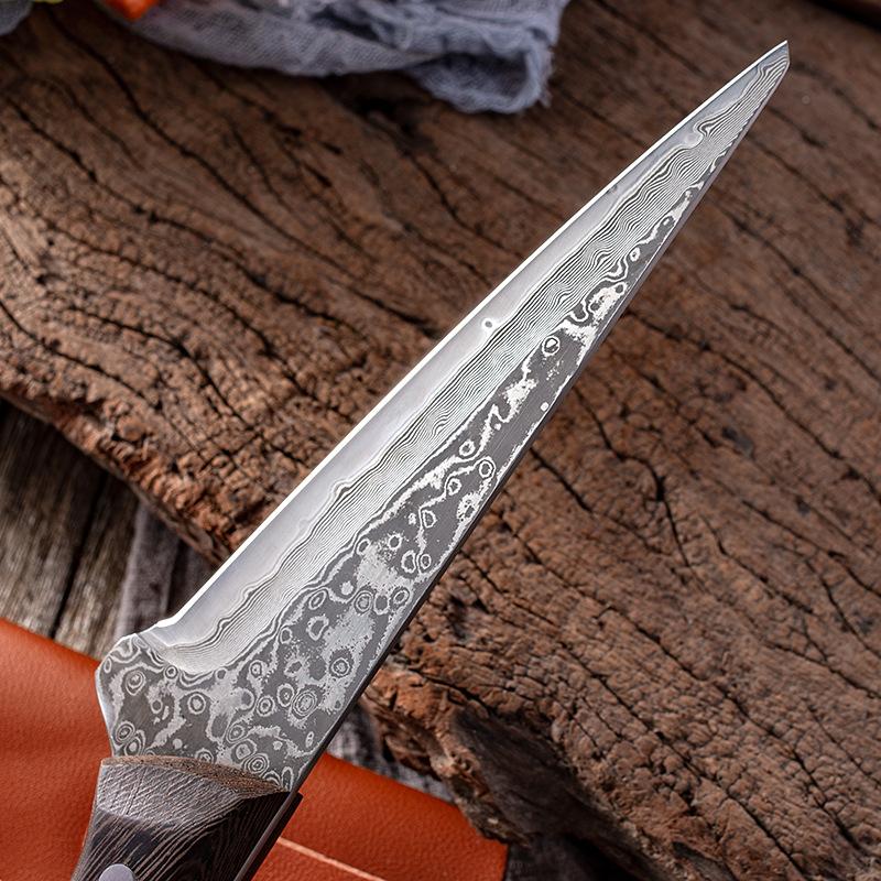 Damascus Steel VG10 Bone Cutting Knife 67 Layers of High Carbon Steel Forged From The Cutting Knife Meat and Fish Cutting Knife