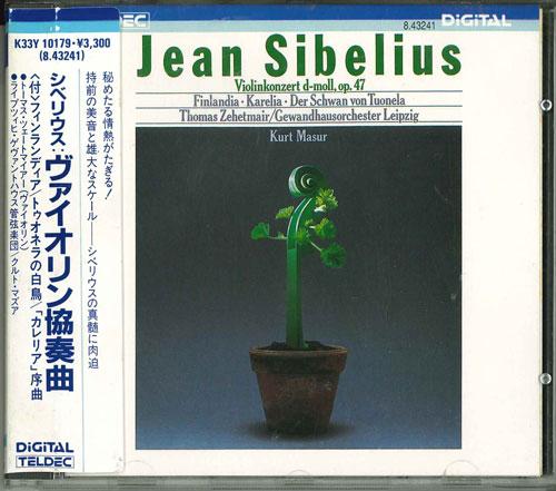 

CD ZEHETMAIR - Sibelius: Violin Concerto K33Y10179 Japan ObiClassical Used