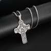 Eucharist Halo Grape Juice Cross Necklace Church Worship Jewelry Unisex Christian Accessory