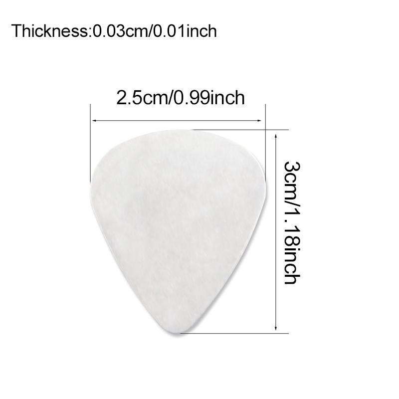 10/20PCS Guitar Plectrums Stainless Steel 0.3mm Thick Guitar Pick Shine Surface Metal Practice Prop for Guitar Bass Ukulele ZYF