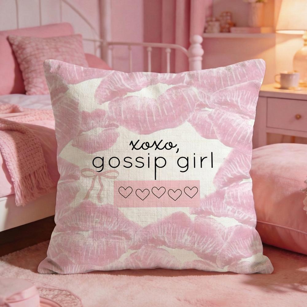 Cool Movie GGossip Girls Cushion Cover Premium Comfort Reversible Pillow Cove Two In One Design For Any Room Car Interior