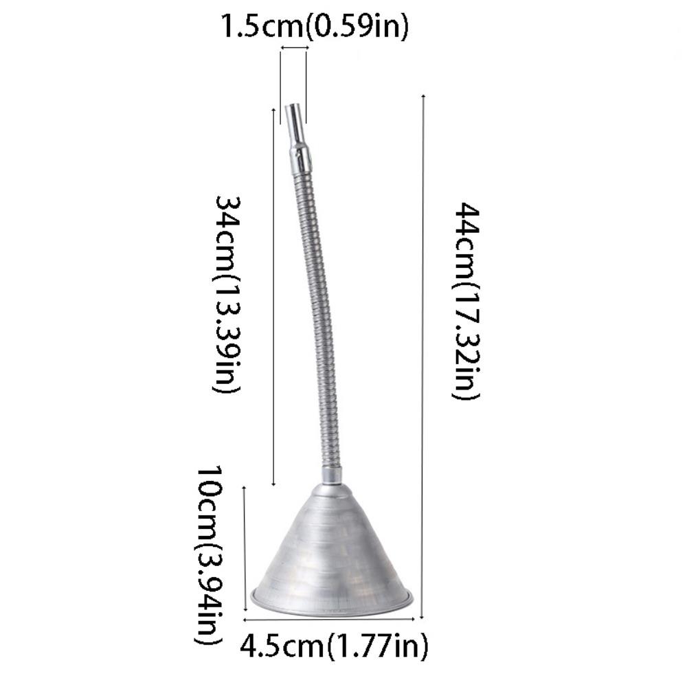 Filter Screen Metal Funnel Flexible Widely Mouth Refueling Funnel  Liquid Fluids