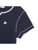 KIRSH Cherry Color Block T-Shirt [Dark Navy]