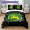 John Deere Print 3Pcs Bedding Set Duvet Cover With Two Pillowcases Soft Bed Linen For Household Bedroom