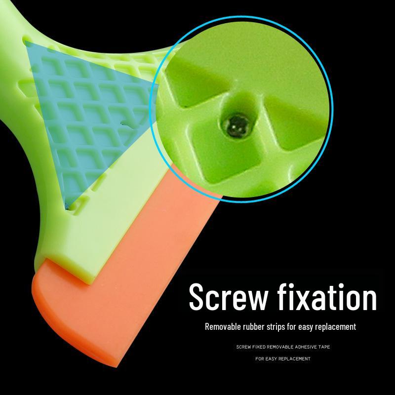Car Glass Cleaning & Pasting Tool - Wear-Resistant Soft Water Scraper