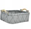 Taja Decorative Storage Basket, Dark Gray, 36.5 Cm